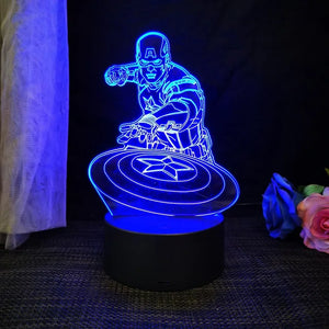 3D Acrylic Night Light - USB Stereo LED Table Lamp
