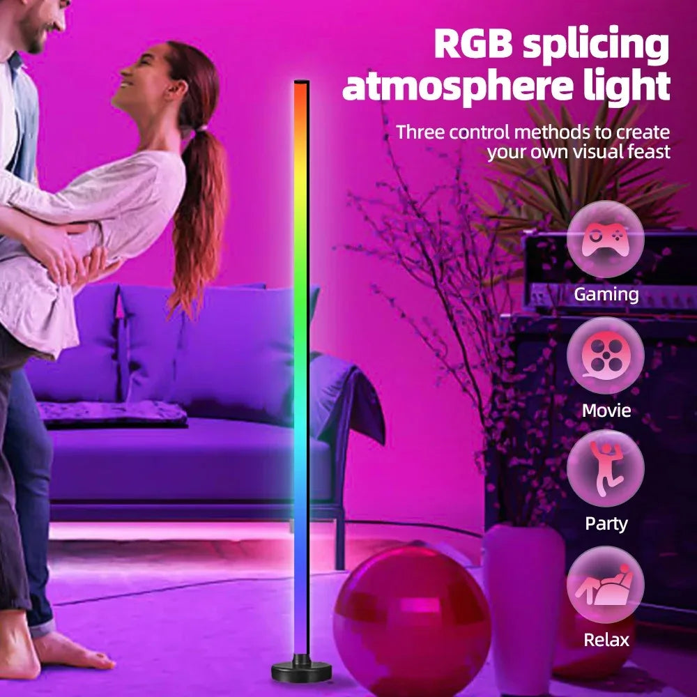 Smart RGB LED Floor Lamp with Music Sync and App Control