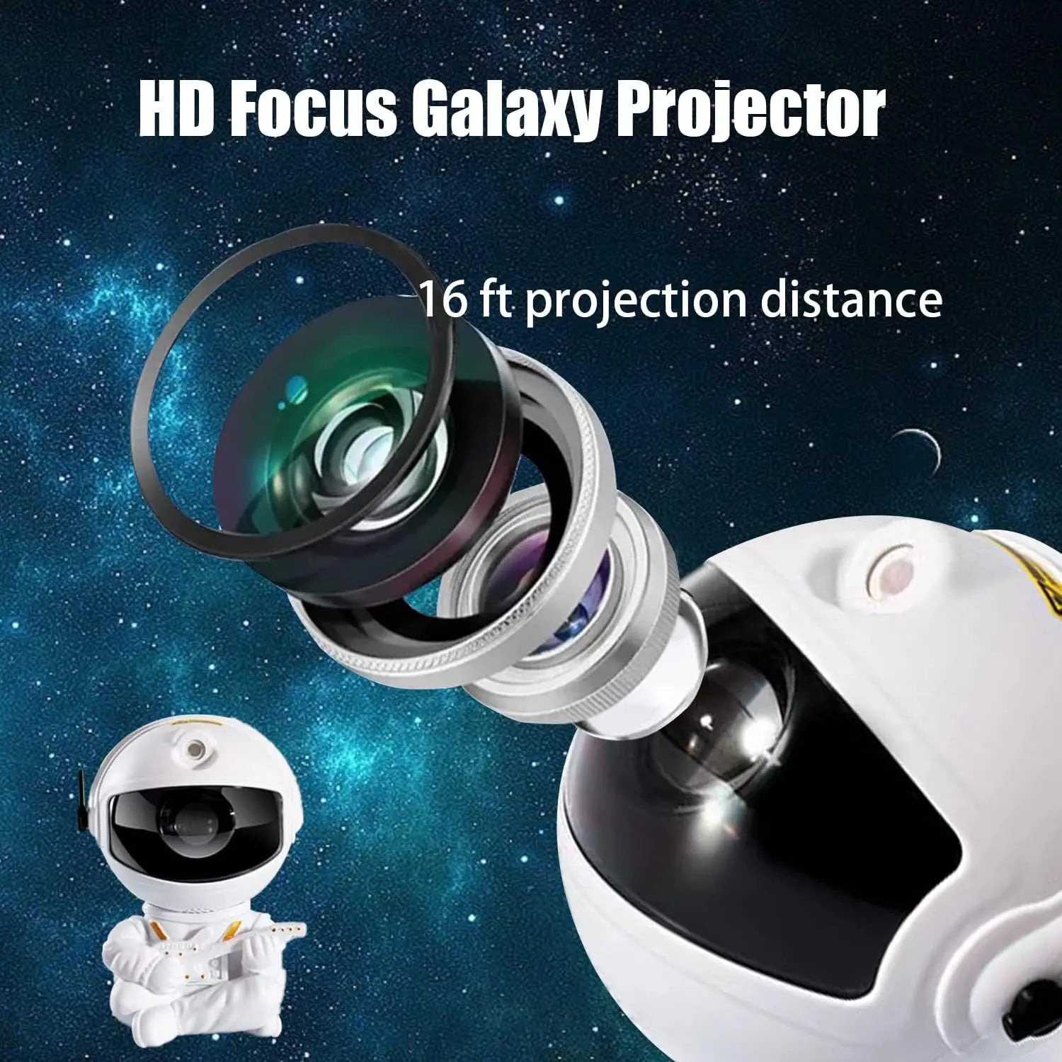 360° Astronaut Galaxy Projector - Transform Your Space