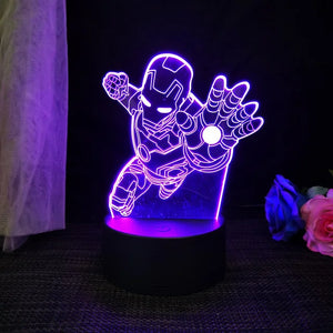 3D Acrylic Night Light - USB Stereo LED Table Lamp