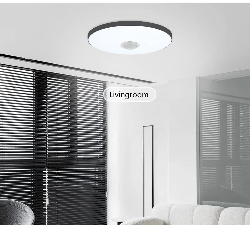 Smart RGB LED Ceiling Light with Bluetooth Speaker