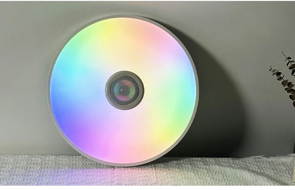 Smart RGB LED Ceiling Light with Bluetooth Speaker