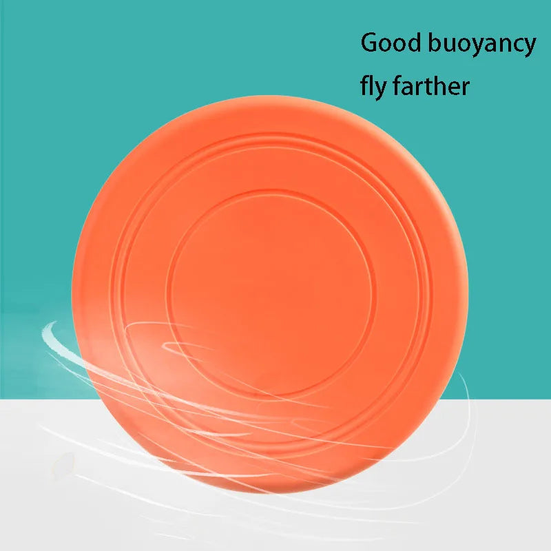 Interactive Silicone Flying Saucer Toy for Dogs and Cats - Chew Resistant Pet Training Disc