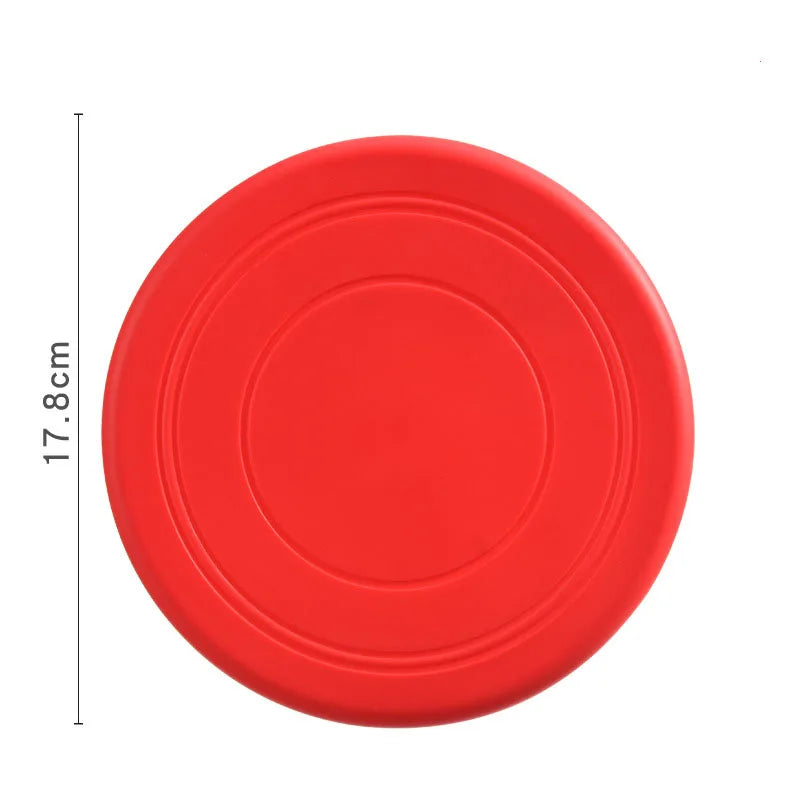 Interactive Silicone Flying Saucer Toy for Dogs and Cats - Chew Resistant Pet Training Disc