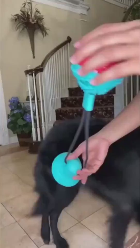 🐶 Gioco Interattivo per Cani con Palla e Ventosa – Resistente, Divertente e Denta-Clean
